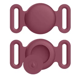 Soft Silicone Case With Keychain For Apple Airtag Dog Cat Collar Anti-Scratch Protective Cover For Air tag Luggage Backpacks