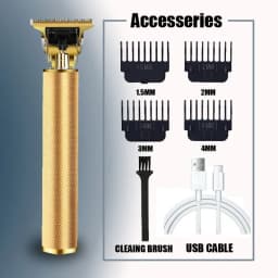 Professional T9 Hair Clipper Cordless USB Beard Trimmer Kit - Haircut Grooming Machine for Stylists Hair Cutting Tool