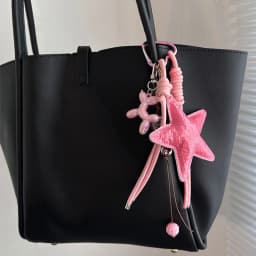 2025 New PU Leather Starfish Bag Charm Cute Decorative Keychain Decoration Fashion Braided Rope Bag Accessorie