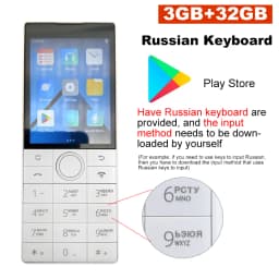 Qin F22 Touch Screen No Camera Wifi 2.8 Inch 16GB/32GB MTK6739 Bluetooth 1700mAh Battery 480*640 Smart Global Version Play Store