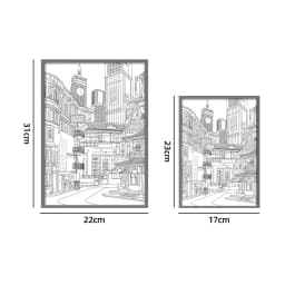LED Beautiful City Night View Table Light Painting,HD Picture Narrow Bezel USB Plug Dimming Romantic Home Decorations Night Lamp