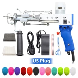 Tufting Gun 2 IN 1 Electric Carpet Tufting Gun Can Do Both Cut Pile and Loop Pile Hand Gun Carpet Weaving Flocking Power Tools