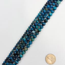 Natural B Quality Peacock Blue Color Tiger Eye Agate Stone Round Loose Beads 15" Strand 6 8 10 12MM For Jewelry Make