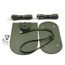 1Set Handmade Handbag Bag Set Leather Bag Bottoms With Hardware Package Accessories HandBag Shloulder Straps DIY Women Backpack