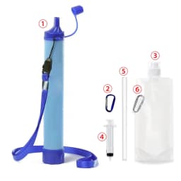 Outdoor Mini Water Filter Straw Camping Purification Portable Hiking Water Purifier for Survival or Emergency Supplies