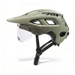 BATFOX Mountain Cycling Helmet Magnetic Lens Ultralight Adjustable Fit Road MTB Bicycle Helmet Men Women Electric Bike Gear