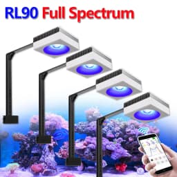 PopBloom-Marine Aquarium LED Lighting Smart Saltwater LED Aquarium Lamp for Reef Coral Fish Tank Lamp,180-240cm,WiFi-App Control