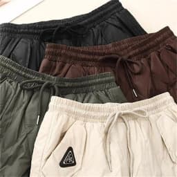 Spring Autumn Down Cotton Trousers 2025 New Loose Women's Clothes Straight Leg Pants Solid Color Fashion Female Wide-Leg Pants
