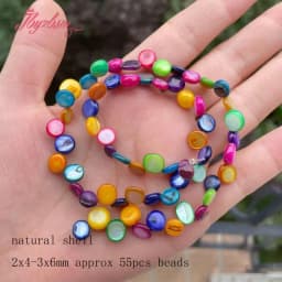 Natural Shell Coin Freefrom Stone Beads Loose DIY Strand 15 Inch For Necklace Bracelet Earring Jewelry Making