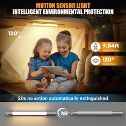 LED Night Light With Sensor Movement Battery 3000mAh Rechargeable Night Lamp Magnetic For Room Kitchen Under Cabinet Lights