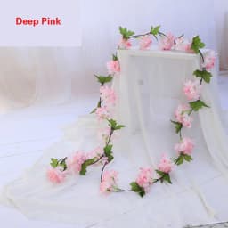 180CM 135 Heads Artificial Cherry Blossom Flower Vine Hanging Flowers Garland for Wedding Party Home Decor Japanese Kawaii Decor