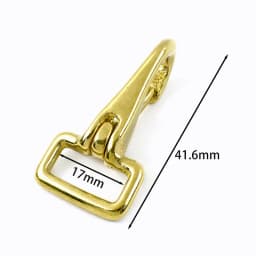 1-5Pcs Solid Brass Hook Buckle Carabiner Trigger Clip Snap Clasp Bag Strap Dog Collar Key Chain Buckles DIY Hardware Accessories