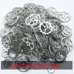 Randomly Mix (About 30/50g) Mix Size Metal Mechanical Steampunk Cogs Gears Charms Pendant For DIY Jewelry Making Accessories