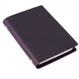 AIGUONIU Classic Leather Rings Binder Notebook A5 Genuine Leather Cover Journal Diary Sketchbook Planner Stationery