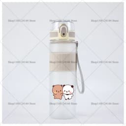 Bubu Dudu Water Bottle Yier Bear Panda Girl Boy Large Capacity Sports Kettle Transparent Cold Water Cup Outdoor Portable 550ml