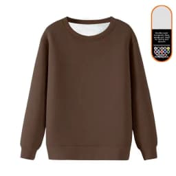 Men's Fleece Lined round Neck Sweatshirt Loose Long Sleeve T-Shirt Thickened Lamb Velvet Warm Winter Base Layer Shirt