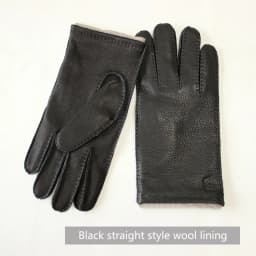 Deer Skin Gloves Men's Touch Screen Dark Brown Genuine Leather Retro Style Autumn and Winter Warm Motorcycle Riding Gloves
