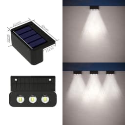 LED Solar Garden Lights Super Bright Waterproof Solar Powered Lamps Balcony Stairs Street Lighting Outdoor Sunlight led Lights