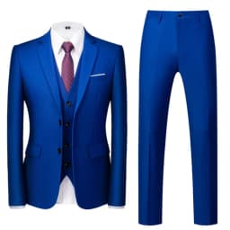 16 Colors ( Jacket + Vest + Pants ) Men's High Quality Formal Business Slim Fit Mens Suit Best Groom Wedding Tuxedos 3 piece Set