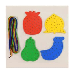 Threading Boards for Kids Sensory Basic Life Skills Practice Montessori Educational Toys Party Favors Classroom Prizes