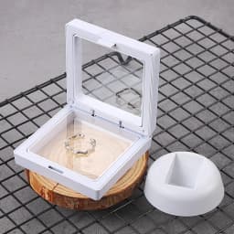 5Pcs Floating Display Case Frame Ring Necklace Earring Packaging Box Jewelry Coin Display Stand Holder