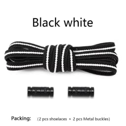 New Elastic Laces Sneakers Capsule Lock Boots Shoelaces Without ties Kids Adult No Tie Shoe laces Flat Rubber Shoelace for Shoes