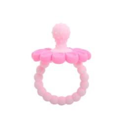 BPA Free Silicone Baby Teether Flower Shape Pacifier Teething Ring Newborn Soothing Chew Toy Infant Grip Molar Sensory Toy