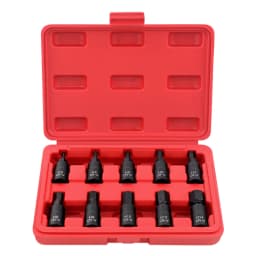 Chrome Vanadium Alloy Steel Hexagonal Socket Set Torx Tool Socket Head Applicable to Manual Wrench S2 Blackened Box Hexagon Bit