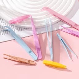 10pcslot Hand Candy Creative Scrapbooking Stickers Tape Precision Tweezer Macaron DIY Jewelry Findings Tool