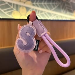 Mixed Color Pu Leather Letter Key Chains A-Z Initial Alphabet Pendant Wristband Key Ring Bag Tag Ornaments Christmas Party Gifts