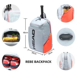 HEAD Original Radical Tennis Backpack 2-Pack Rackets Men's Bag Tenis Bag Women Padel Sports Backpack
