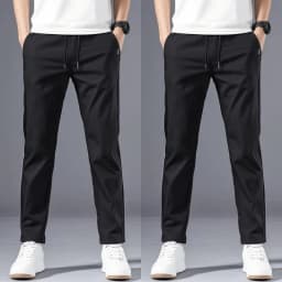 Casual Pants Men's Korean Version Summer Thin Men's New Sports Pants Loose and Versatile Trend Light Luxury Straight Trousers