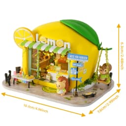 DIY Miniature Dollhouse Kit with LED Light Handmade 3D Puzzle Mini House Toys Home Decor Wooden Crafts For Xmas Birthday Gifts