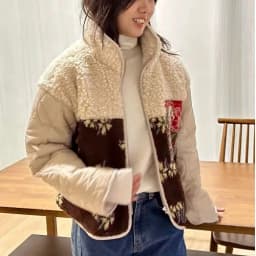 Women's Thickened Cotton Jacket Outerwear Chic Winter New Style Versatile Unique Design Fashionable Mosaic Warm Top