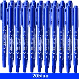 3/50/100Pcs/set Oil Double Tip Art Black Permanent Paint Marker Pen for Plastic Wood Stone Metal Glass Doodling Marking Graffiti
