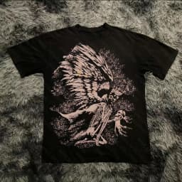 Summer Classic Y2K Gothic Style T-shirt Print Oversized T Shirt High Street Shirts Round Neck Cotton Tops Mens Women T Shirt Tee