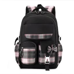 2025 New Student Backpack, Cartoon Cute Girl Backpack, Multi Pocket Lightweight Load Reduction Backpack