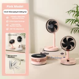2026 New Desktop Fan USB Charging Model, Long Endurance Foldable Mini Retractable Fan, Dormitory Portable Desktop Electric Fan