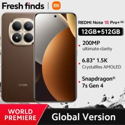 【World Premiere】Xiaomi Redmi Note 15 Pro+ 5G Global Version Snapdragon® 7s Gen 4 NFC 6.83" CrystalRes AMOLED display 6500mAh