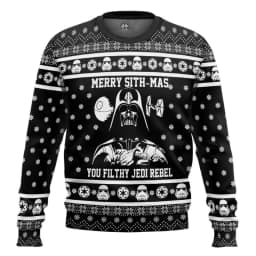 Star Wars Darth Vader White Pattern Xmas Gifts Sweater Holiday Gift 2026 New Men's Fashion Casual Women's Couple Hoodie