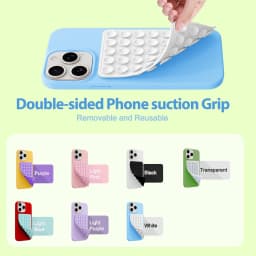 Double-Sided Silicone Suction Phone Case Mount Enhanced Suction Cup Power Thickened Hands-Free Phone Grip Sticky Holder Stands