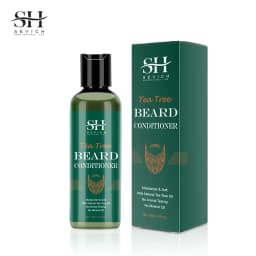Beard Growth Kit For Men Tea Tree Hair Enhancer Thicker Beard Care Oil Nourishing Moisturizing Beard Conditioner Anti Hair Loss