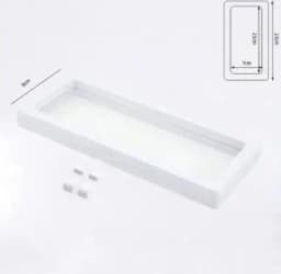 1 Set Suspended Floating Display Case Black White Plastic 3D Earring Coins Gems Ring Jewelry Exhibition Stand Holder Box