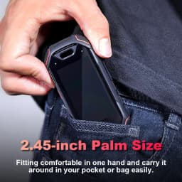 Unihertz ATOM Mini Rugged Smartphone 4GB 64GB Android 9 Octa Core 2.45 inch Unlocked Cellphone 2000mAh NFC