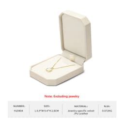 Oirlv Single and Double Ring Box PU Leather Wedding Jewelry Box Organizer Case Gift Jewelry Ring Box for Engagement Customizable