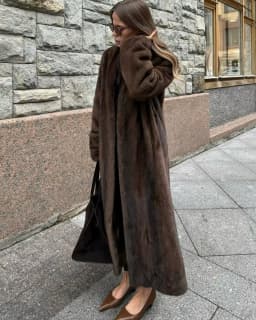 Luxury Faux Fur Maxi Coat Chic Open Front Stand‑collar Long Sleeve Oversized Outerwear Winter Women Fashion Autumn Warm 2026 New