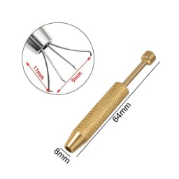2pcs 4 Claws Ball Bead Holder Pick-up Tool Prong Tweezers Catcher Grabbers Piercing Jewelry Top Unscrew Tighten Grasping Tools