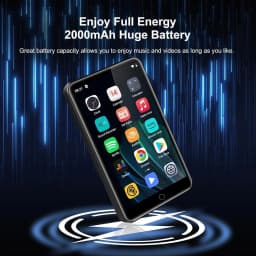 16GB/80GB MP3 Player Android 9.0 with Bluetooth and WiFi, 4.0-inch with speakers, FM radio, eBooks, capacity up to 512GB