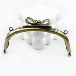 2/5Pcs 10.5/16.5cm Smooth Bow-knot Bags Handle Purse Frames Clutch Kiss Clasp Sewing Brackets DIY Metal Bag Handles Accessory
