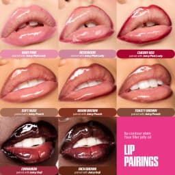 Plush Lip Brush Head Cherry Red Lip Liner Lip Contour Tint Lipstick Pencil Waterproof Velvet Brown Matte Lipliner Pencil Makeup
